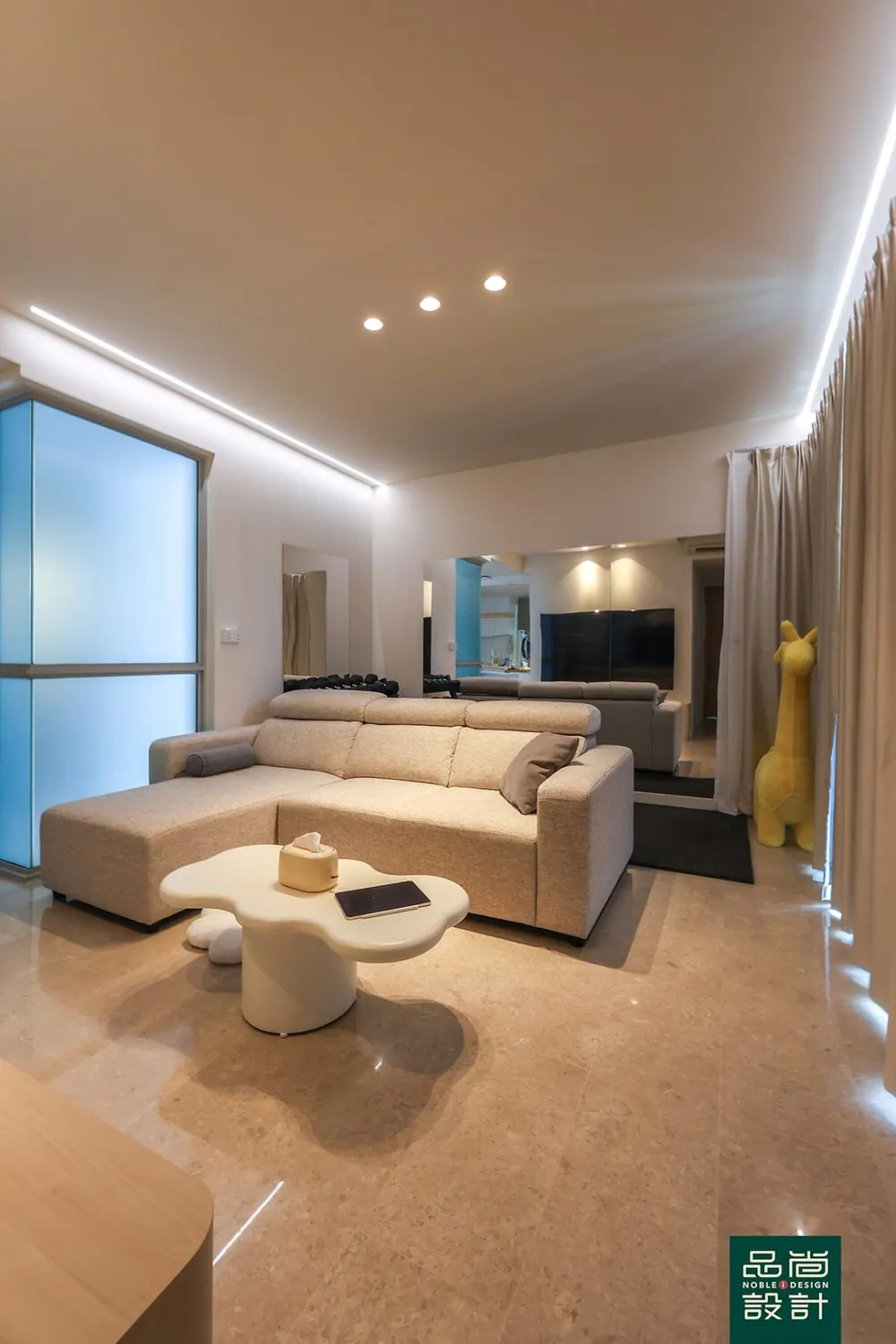One Amber 3 Bedroom — interior by Noble Interior Design
