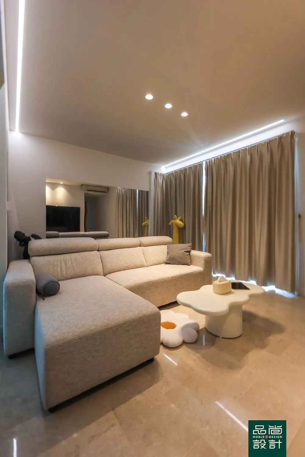 One Amber 3 Bedroom — interior by Noble Interior Design