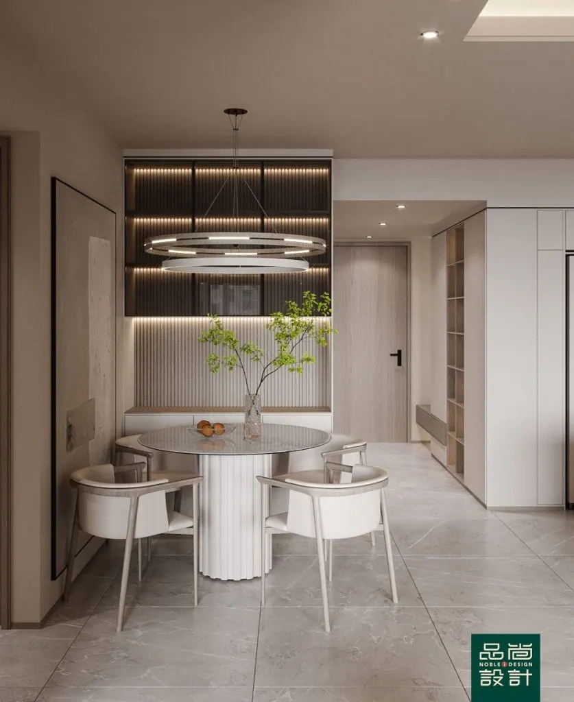 Dining area in The Gazania 2 Bedroom — interior by Noble Interior Design