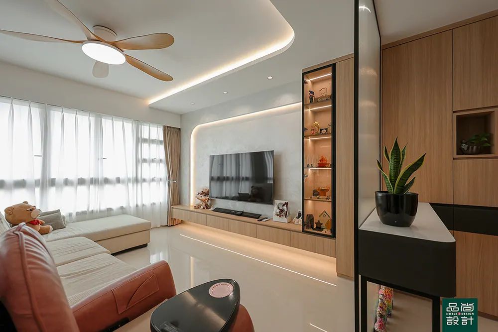 West Coast Parkview 5-room — interior by Noble Interior Design