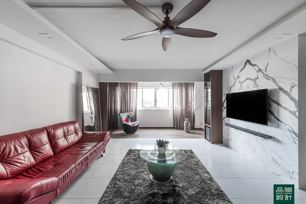 Living room in Pasir Ris 5-room — interior by Noble Interior Design