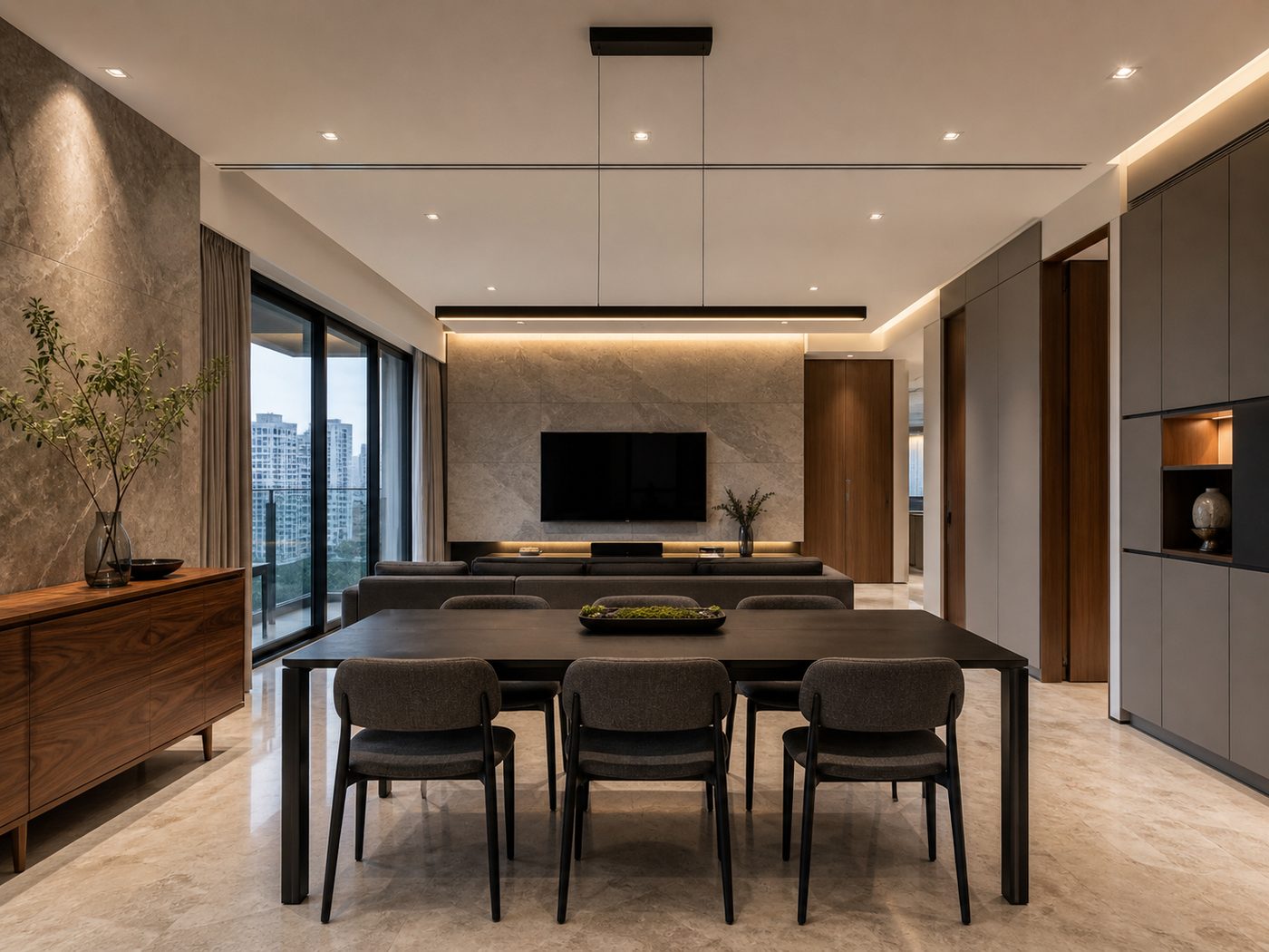 Modern Contemporary Interior Design in Singapore — illustrative reference image, not a Noble project