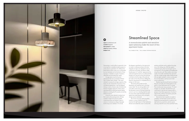Press coverage of a Noble Interior Design project