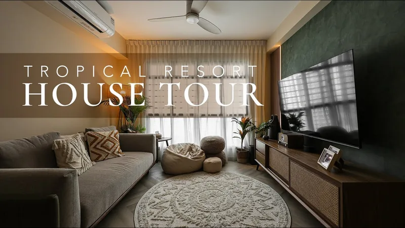 Singapore HDB Interior Design | Tropical Resort Design |  Fernvale Vines