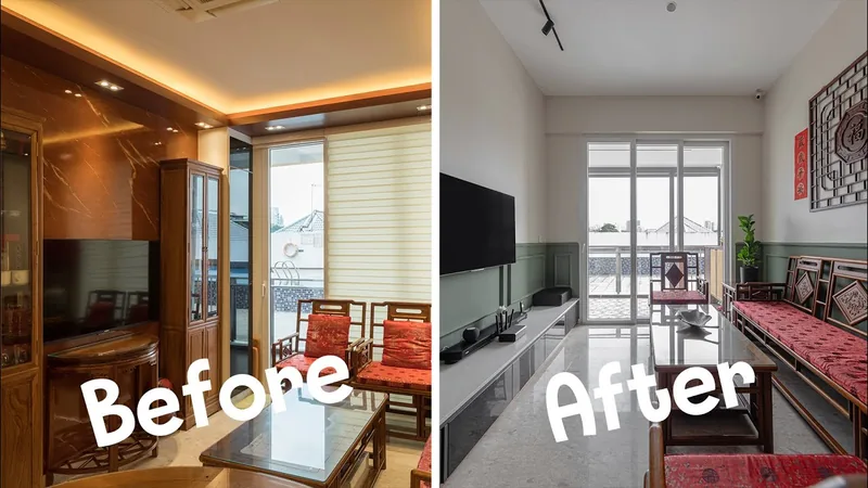 Before & After:  Indochine-inspired 3 Bedroom Resale Apartment by Noble Interior