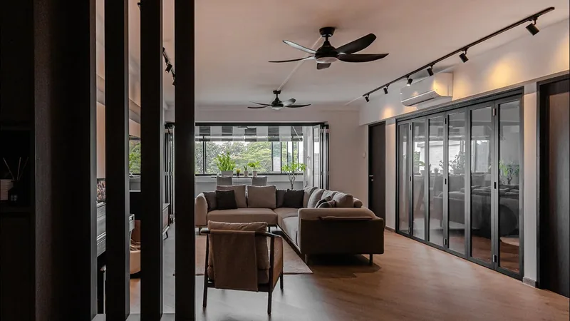 Open-plan Minimalist Transformation for a HDB Executive Apartment in Singapore